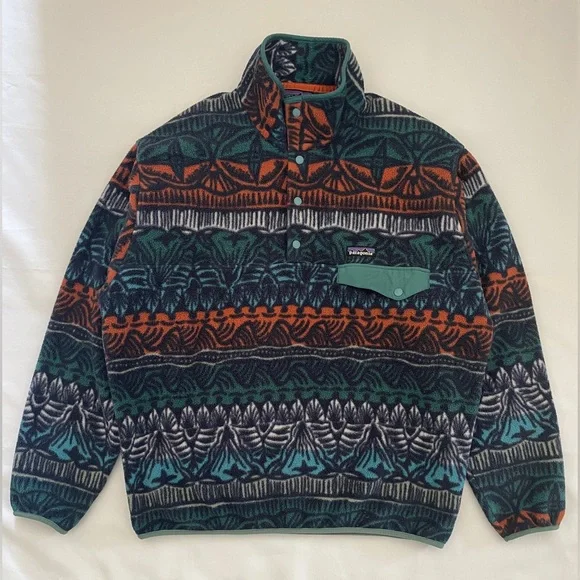 Patagonia Synchilla Fleece Pullover Men's Size L Tradewinds Big Stone Blue - Picture 14 of 16